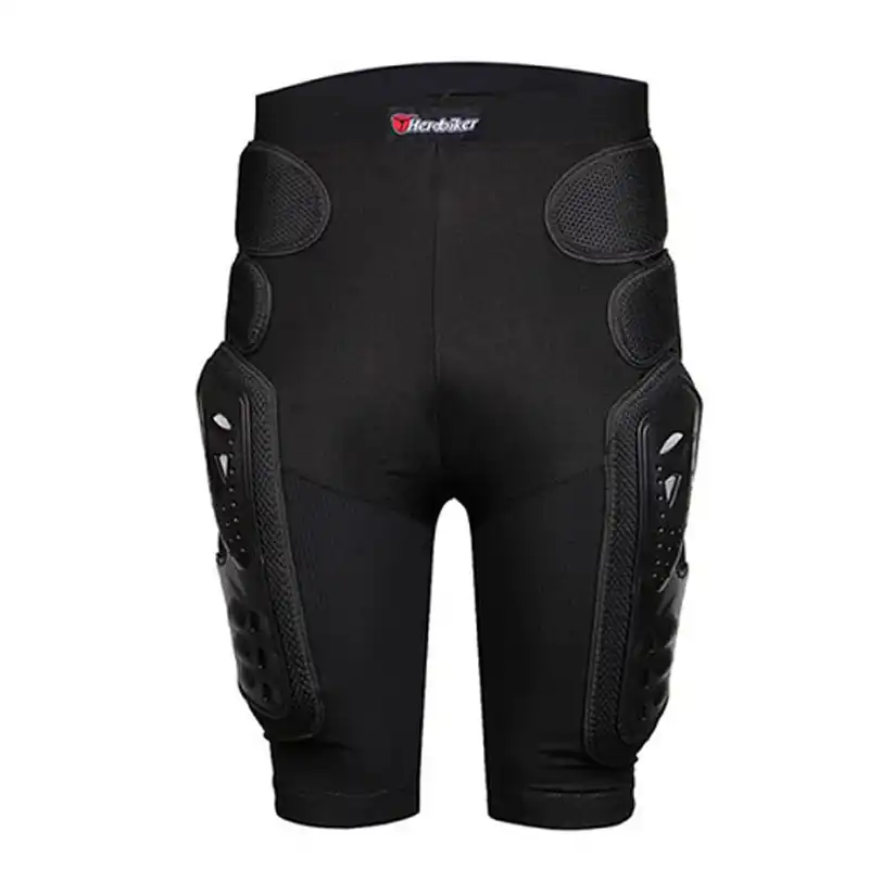 HEROBIKER шорты для мотокросса, защита для мотоцикла, защитное снаряжение, броня, мотоциклетные штаны, набедренные накладки, байкерское ездовое оборудование для гонок - изображение