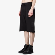 Высокое качество летние новые нестандартные сырой пять-брюки мужские Ретро свободные широкие брюки Tide хип-хоп мода puls размер шорты 27-44