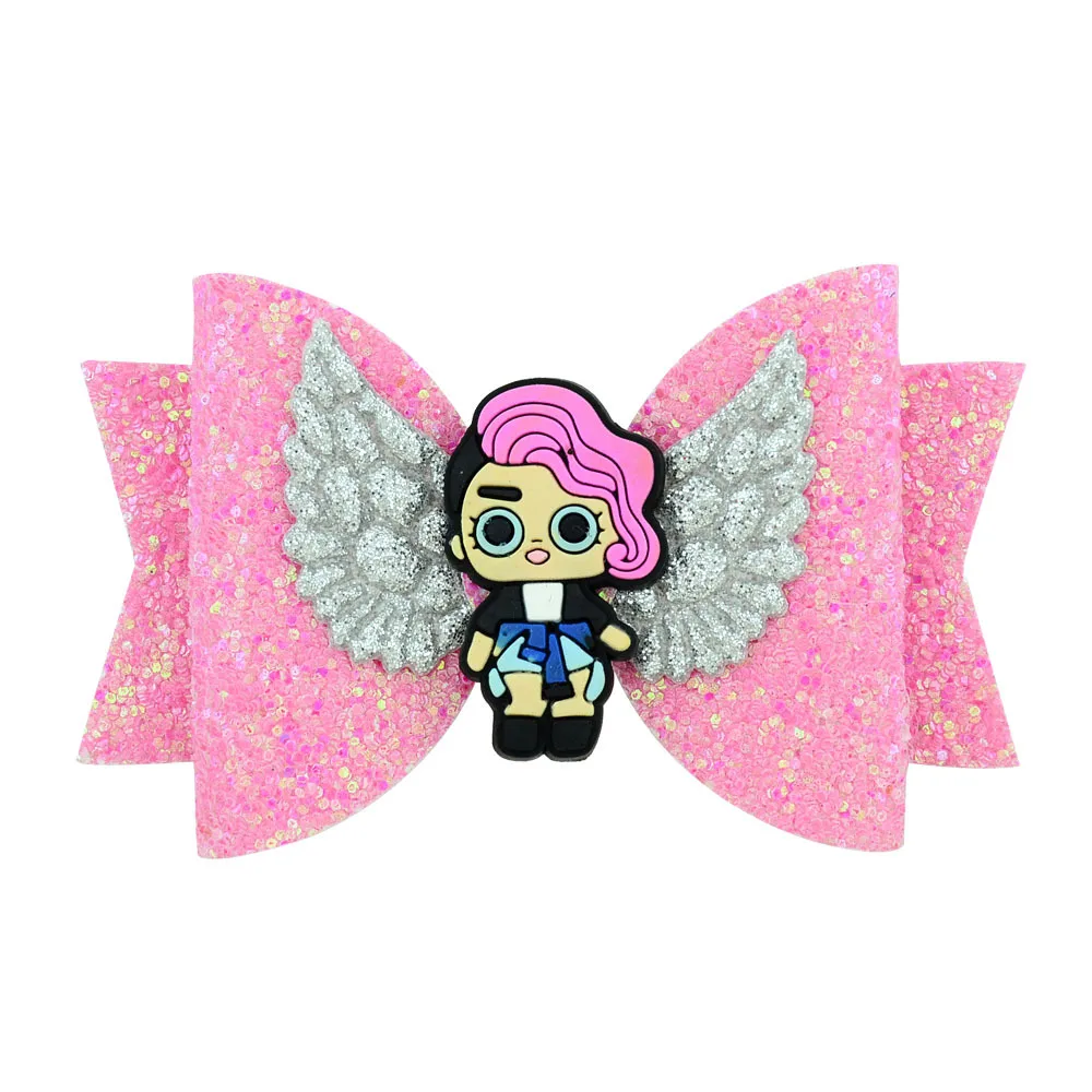 

Glitter Cheer Hair Bows Headwear 2.5inch with Clips Shinning Sequins Bowknot Hairpins Princess Dance Party Girls Hair Accessorie