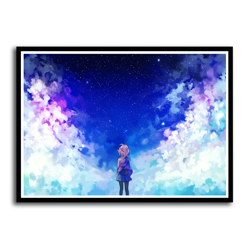 Kyoukai no Kanata: The Movie Part 1-2: Anime Art Picture Print Silk Poster  Home Wall Decor - AliExpress