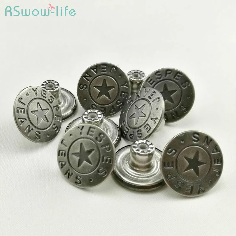 

Jeans Button Metal Buttons Jeans Metal Buttons DIY Crafts Clothing Sewing Accessories
