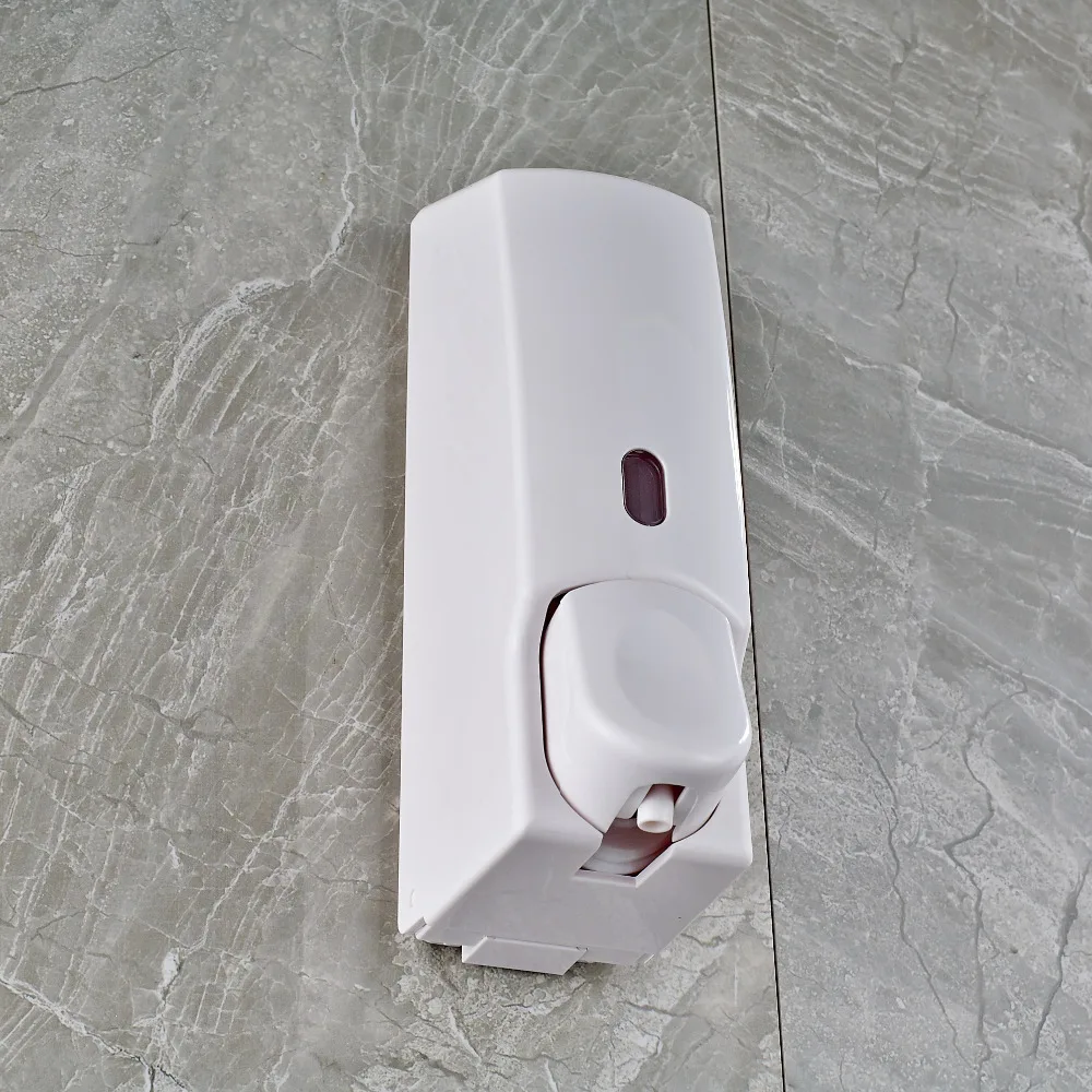 

New Arrival US Free Shipping Modern Style Plastic Soap Dispenser Bathroom Liquid Soap Holder Bottle Wall Mounted