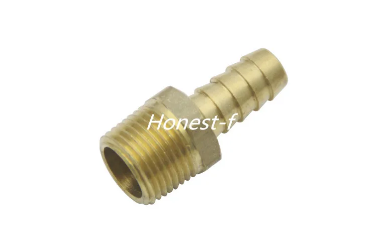 Brass BSP Barbed Fitting Coupler / Connector 3/8" Male BSPP x 3/8"(10mm