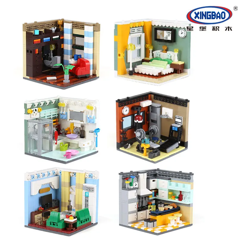 

XINGBAO 01401 Genuine 2116PCS Building Series The Living House Set Building Blocks Bricks Educational Toys As Gifts LegoINGys