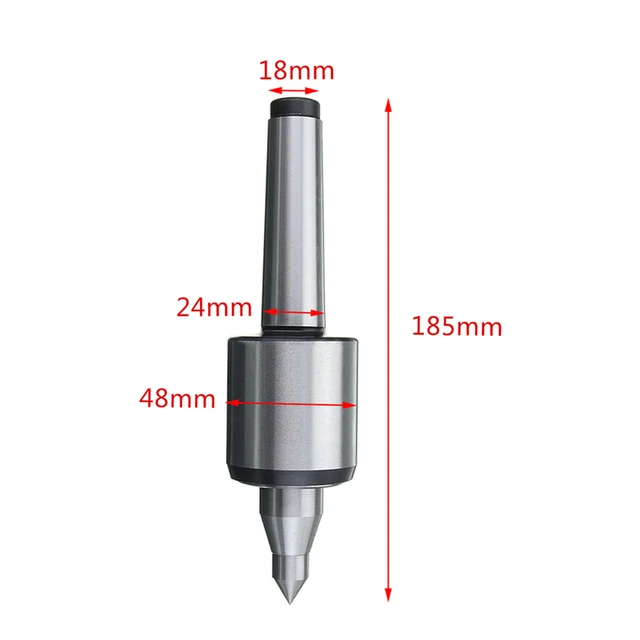3MT 0.000197″ CNC Precision  Long Spindle Lathe Live  Nose Turning Revolving Center For Power Tool