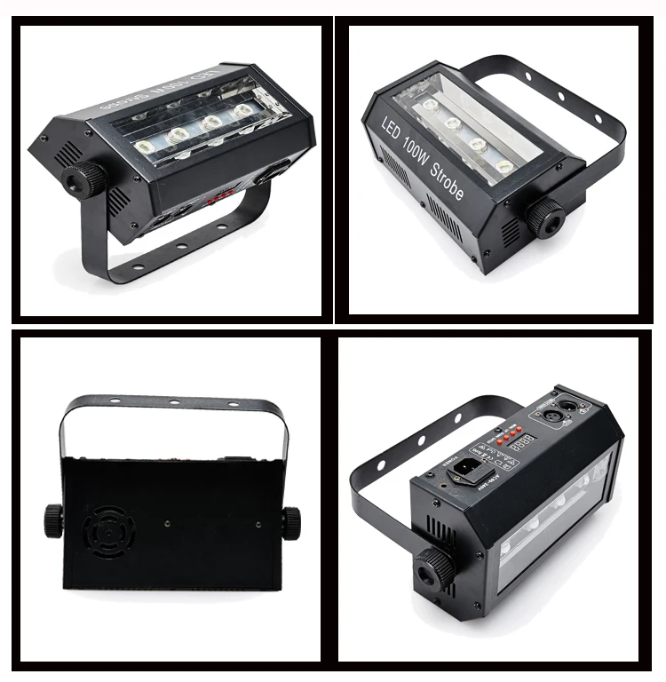 Luzes do Estágio Equipamento de dj de Música Flash de Luz Levou 100 w Dmx 512 Rgb Estroboscópio Discoteca Profissional Branca 7 discoteca luzes do estágio profissional equipamento de