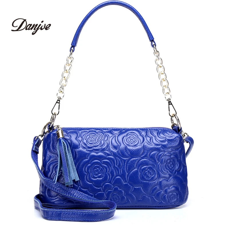 

DANJUE High Quality Designer Real brand Genuine Leather Women Shoulder Bag Cowhide Messenger Bags Lady Handbag