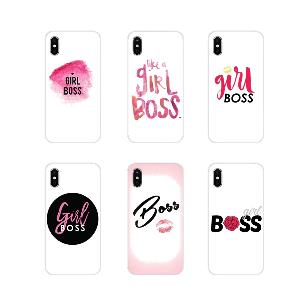 Для Apple iPhone X XR XS MAX 4 4S 5 5S 5C SE 6 6S 7 8 Plus ipod touch girl boss аксессуары чехлы для