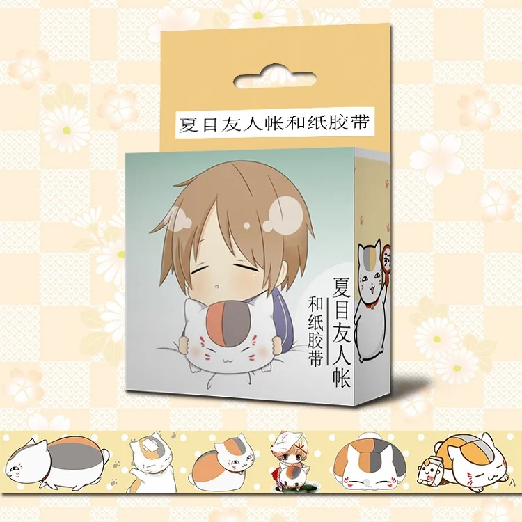 1,5 см* 5 м Аниме Нацумэ Yuujinchou мультфильм васи клейкая лента DIY Скрапбукинг наклейка этикетка маскирующая лента - Цвет: B