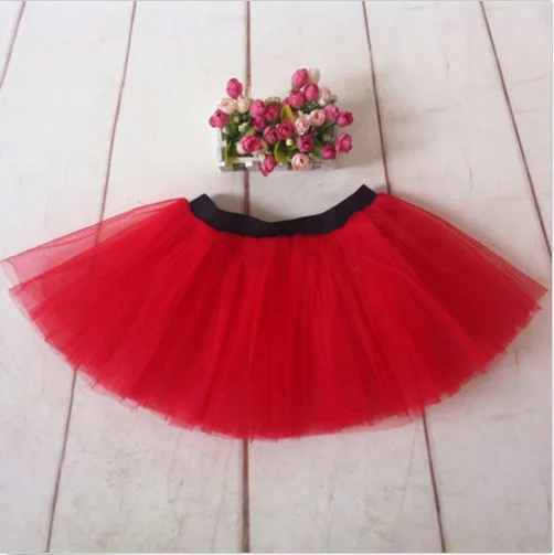 3Layers Adult Women Tutu Tulle Skirt Petticoat Dance Halloween Party Fancy - Цвет: as picture