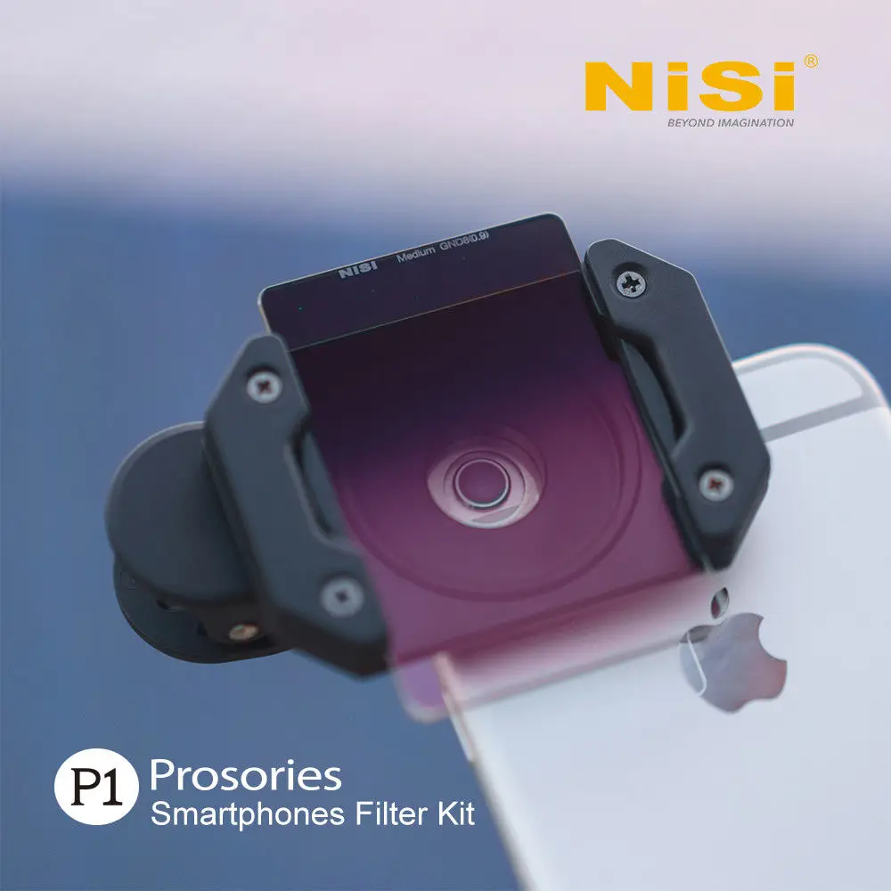

NISI P1 Prosories Samartphone Fliter System Filters kit with CPL CND8 0.9 and Holder for iPhone 6 7 8 X Samsung Smart Phone