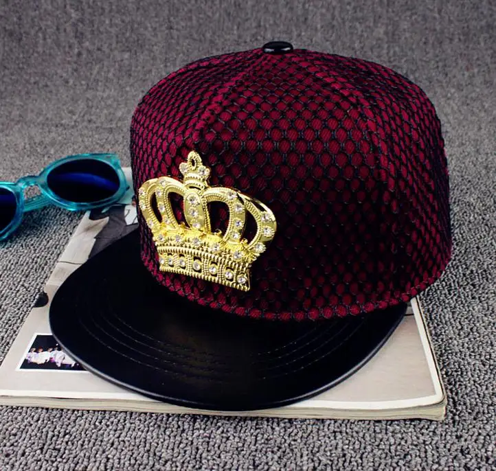 Бренд Doitbest, бейсболка с изображением короны Бэтмена, шапка для мужчин и женщин, для подростков, Повседневная Бейсболка Супермен в стиле хип-хоп - Цвет: Crown burgundy