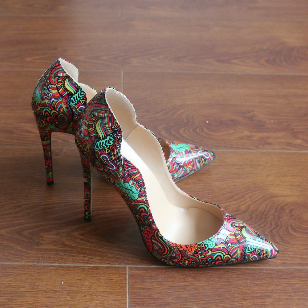 FLORAL HIGH HEELS (2)