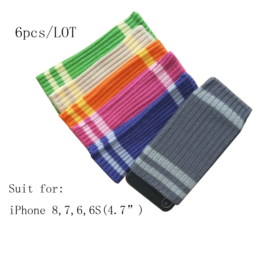 

6pcs Colorful Wool Knit Sock Case for iphone 8/7/6/6S (4.7")