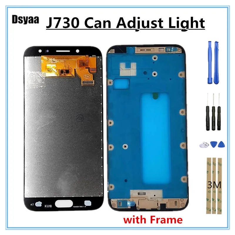 

Can Adjust Brightness for Samsung for Galaxy J7 Pro 2017 J730 J730F LCD with Frame 5.5 Inch Touch Screen Digitizer 10PCS/Lot