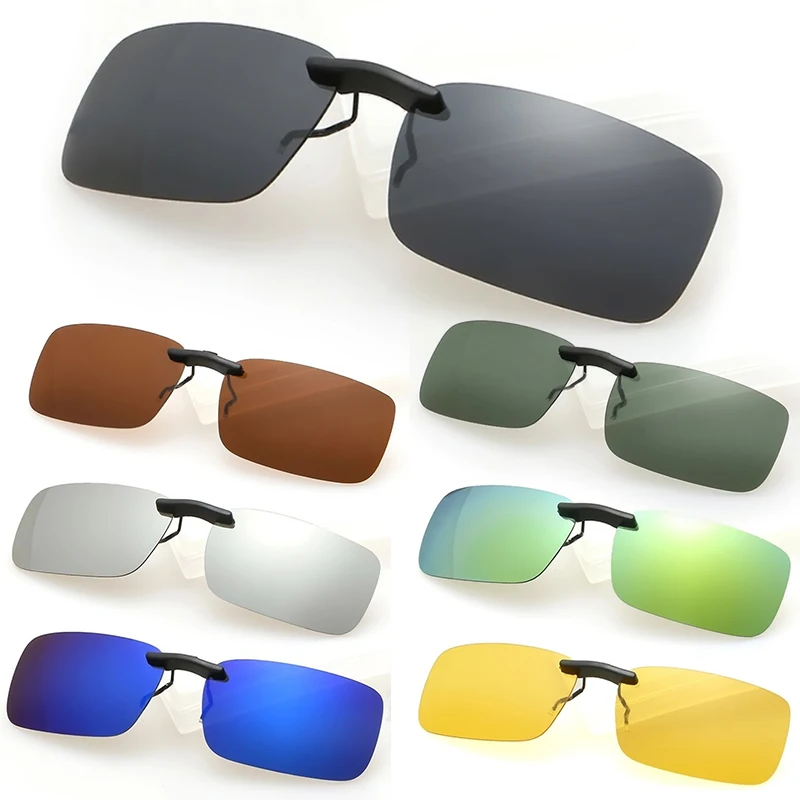 

New Hot Man Women Polarized Day Night Vision Clip-on Lens Driving Glasses Sunglasses W1