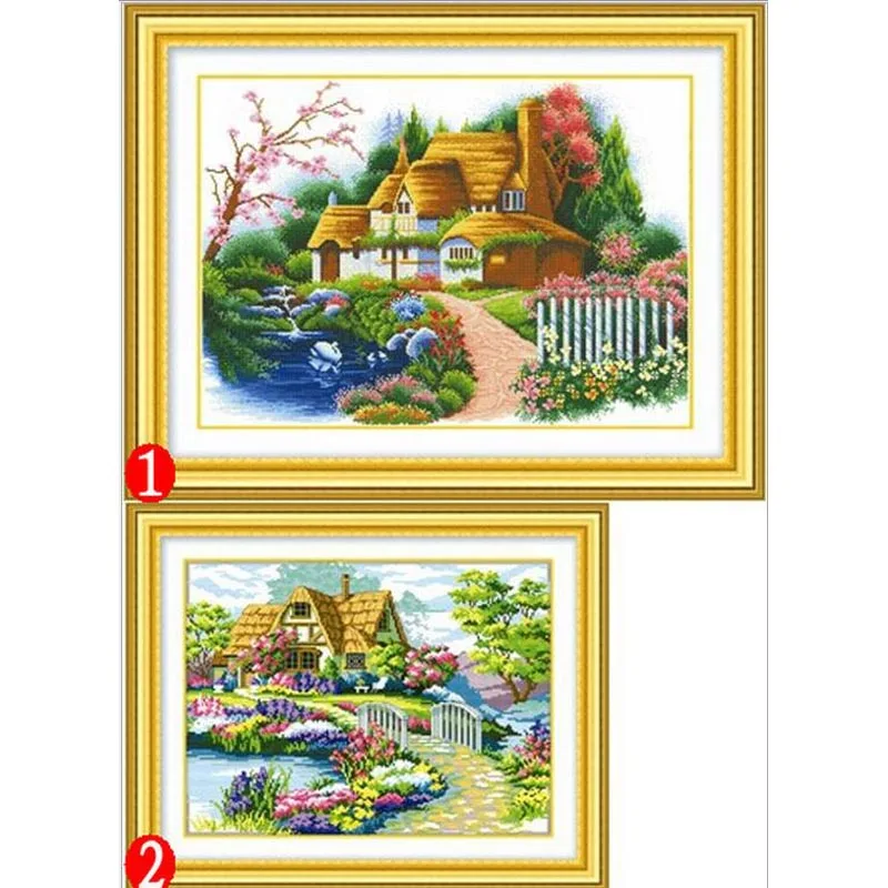 Набор для вышивки крестиком с красивым принтом в виде точность 100%|cross stitch kits|printed