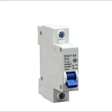 DC Mini Disjoncteur MCB DC12V-110V de Surcharge De Commutateur D'air de Protecto1P 2P 10A 16A 20A 25A 32A 40A 50A 63A