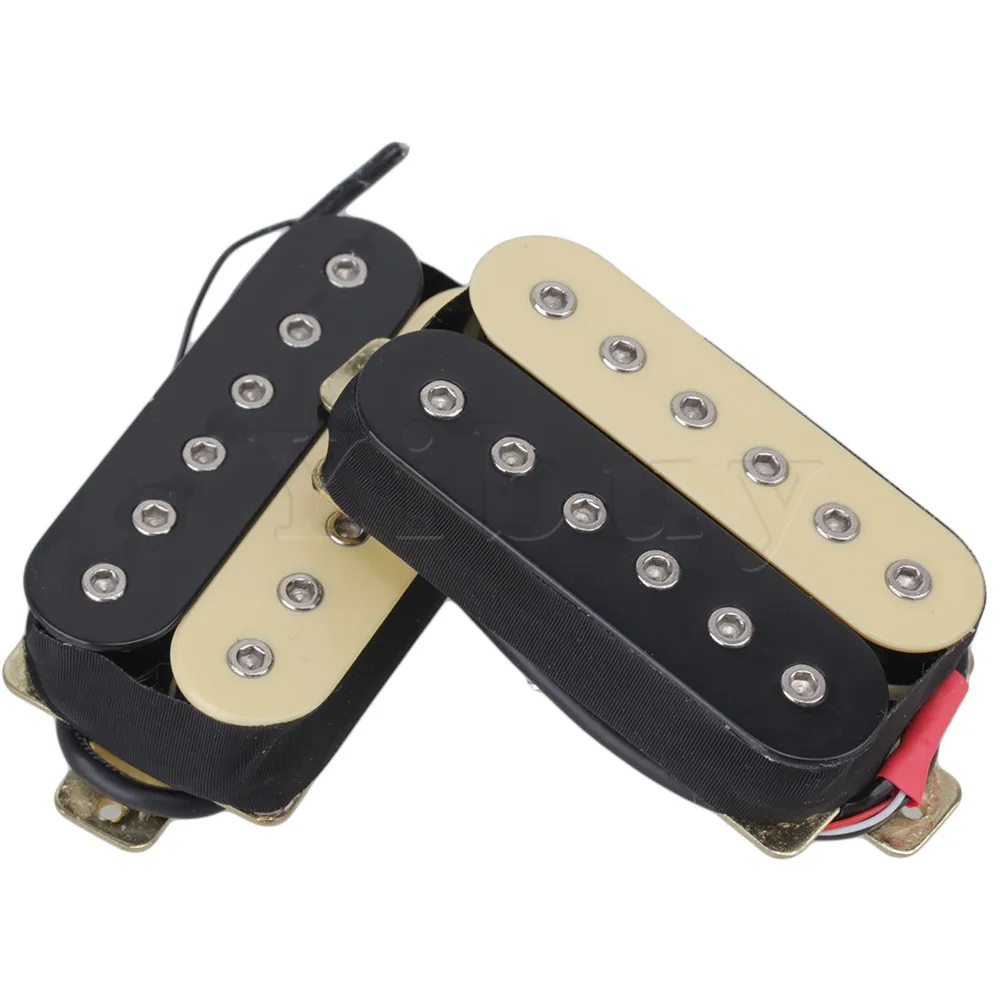 One Pair Black and Yellow Instruments Euipment Guitar Pickups Humbucker One Pair Black and Yellow Instruments Euipment Guitar Pickups Humbucker