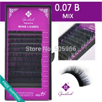 

10pcs0.07/ B/mix Mink Eyelash Extension free shipping Eyelashes