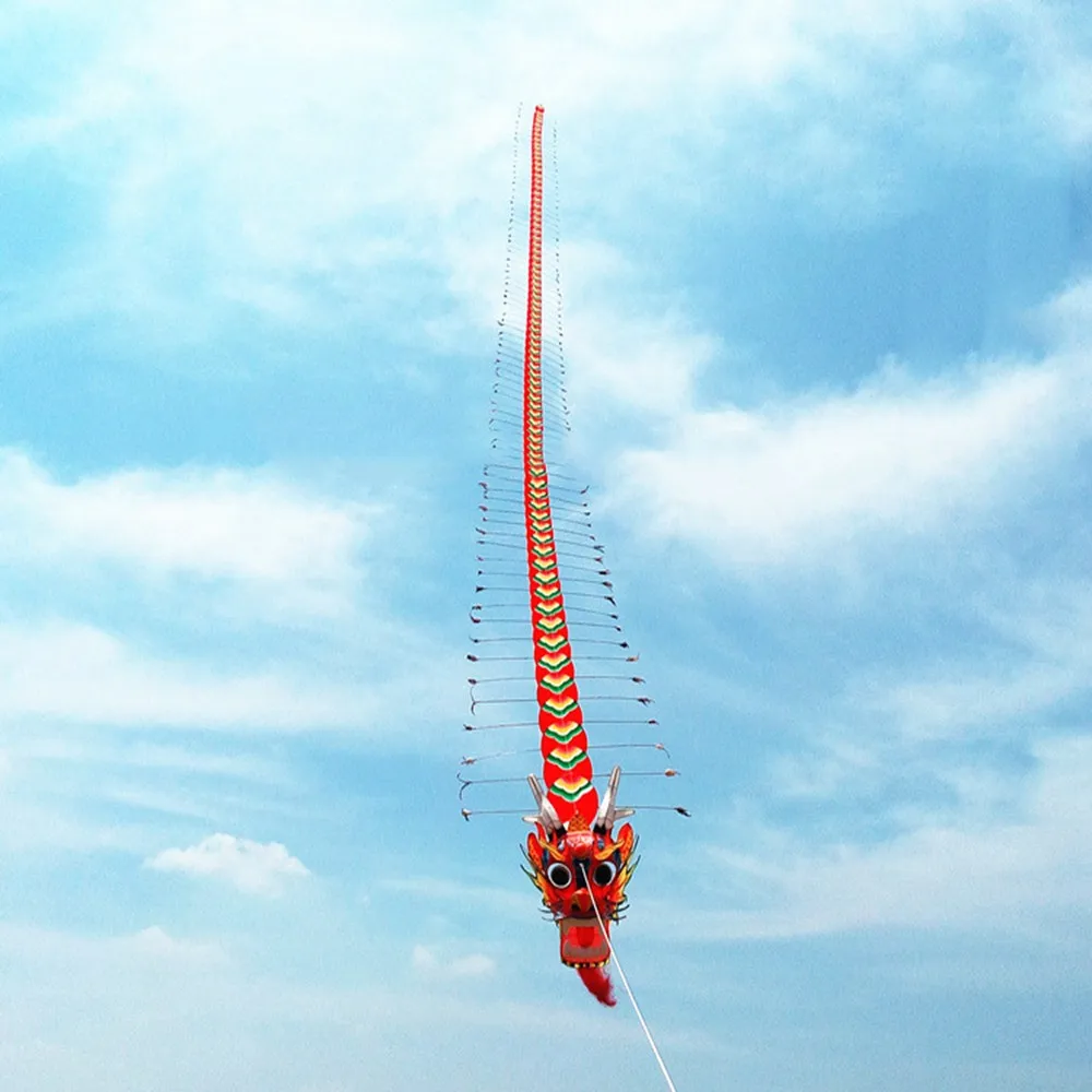 Free Shipping High Quality Chinese Traditional Crafts Dragon Head Centipede Children Kite Seven Meters Long (5)