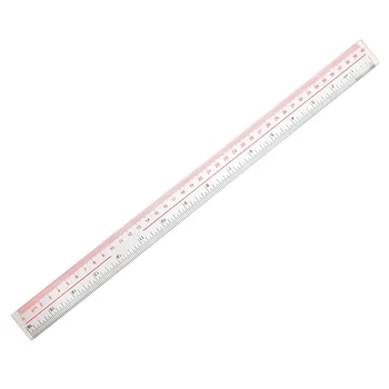 

40cm 16 Inches Length Measure Clear Plastic Straight Edge Ruler