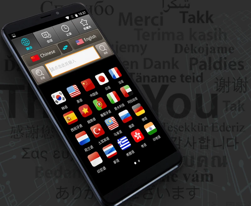 5,99 дюймовый большой экран V100 двусторонний синхронный голосовой переводчик смартфон автономный умный многоязычный словарик