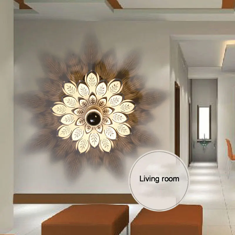 

Surface mounte E27 Led Downlight 5W Floral Metal Led Downlight LED Ceiling Lamps living room Corridor Indoor Lighting Fixtures