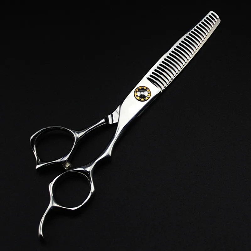 Логотип по заказу; Япония Дамасская сталь 6 дюймов Парикмахерская Ножницы Чехол для резки парикмахерские ножницы, изогнутые филировочные ножницы парикмахерские ножницы