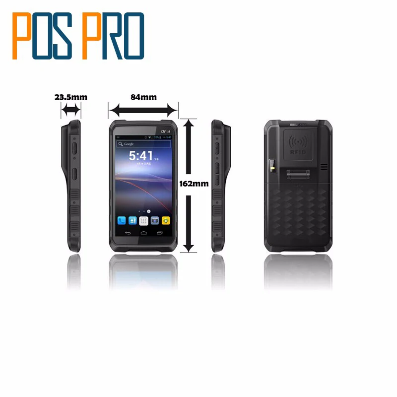 

IPDA014 5.5"screen 1D/2D bluetooth 4.0 android barcode scanner handheld POS terminal Support Wifi 3G/GPRS RFID NFC GPS