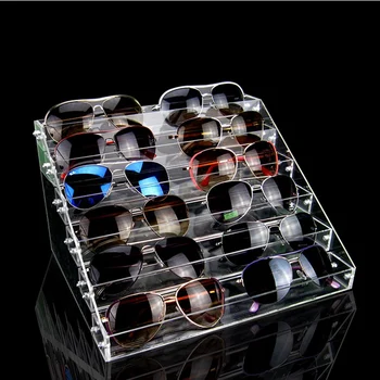 

Msjo Glasses Organizer Storage Acrylic Stand for Cosmetic Jewelry Organizer Glasses Desktop Display Holder Organizer Storage Box