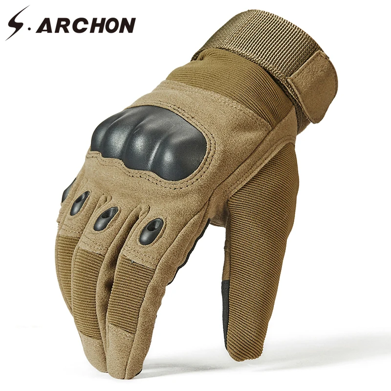 S.ARCHON Winer Thermal Full Finger Tactical Gloves Men SWAT Special