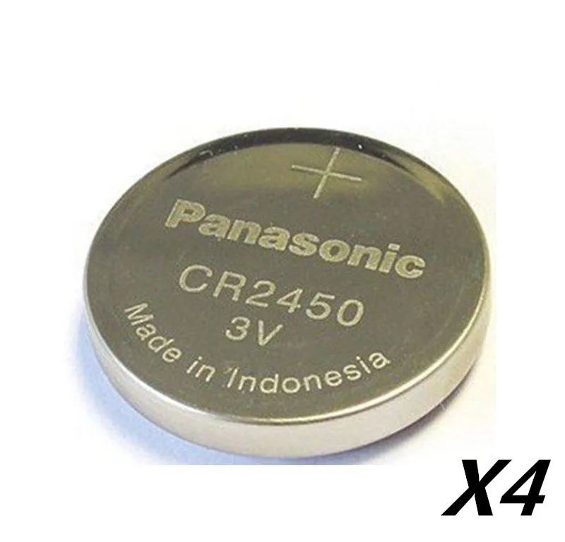 4PCS/LOT New Original Panasonic CR2450 CR 2450 3V Lithium Button Cell ...