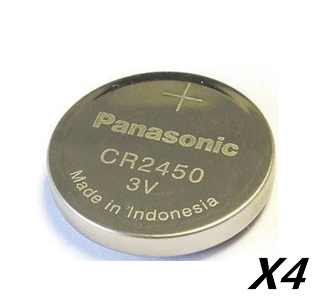 4PCS/LOT New Original Panasonic CR2450 CR 2450 3V Lithium Button Cell