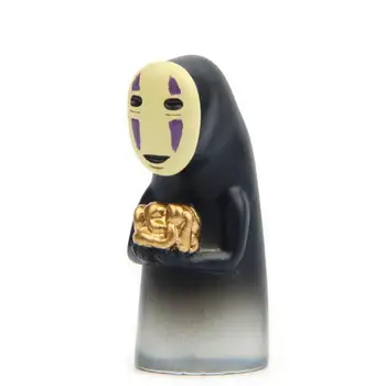 

1 Pc new Cartoon Miyazaki Anime Hayao Studio Ghibli Spirited Away No Face Man resin modle Action Figure toys gift