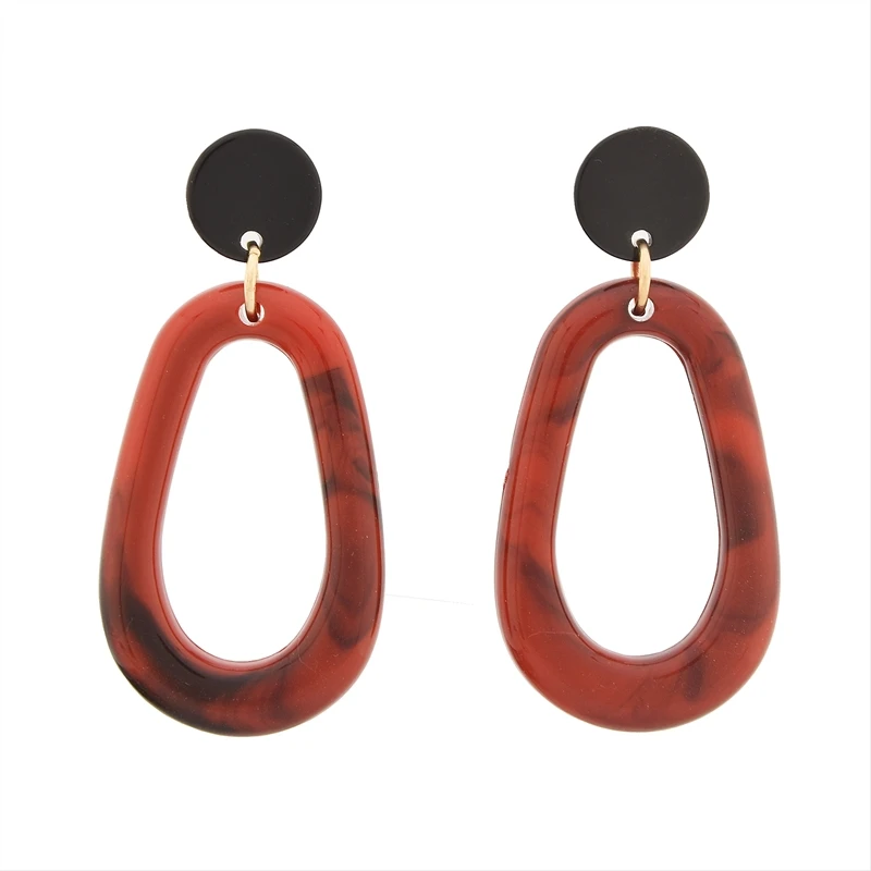 

Korean Geometric Acrylic Earrings 2019 Statement Water Drop Egg Shape Dangle Drop Earrings For Women Earings Fashion Jewelry