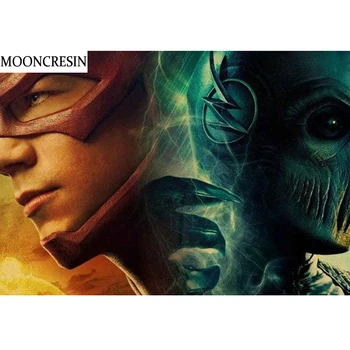 

Diy Diamond Embroidery Cartoon The Flash 5D Diamond Painting Full Square Mosaic Arts Of Rhinestones Cross-stitch Decoration Home