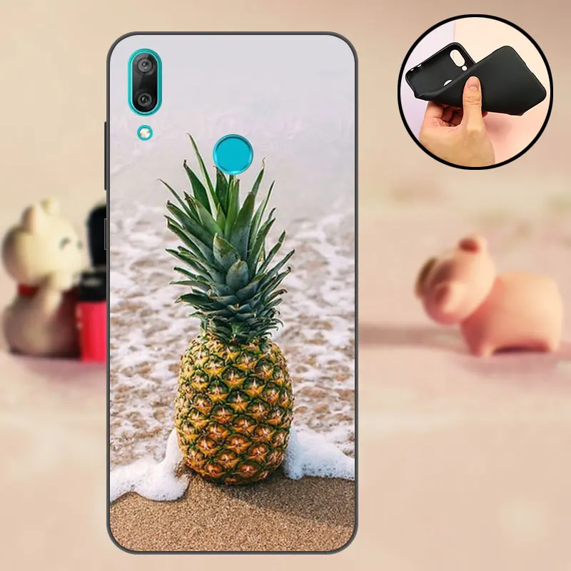 Для huawei Y7 чехол TPU задняя крышка для huawei Y7 Prime бампер силиконовый черный для huawei Y 7 Prime Y7Prime чехол сумка - Цвет: SBL