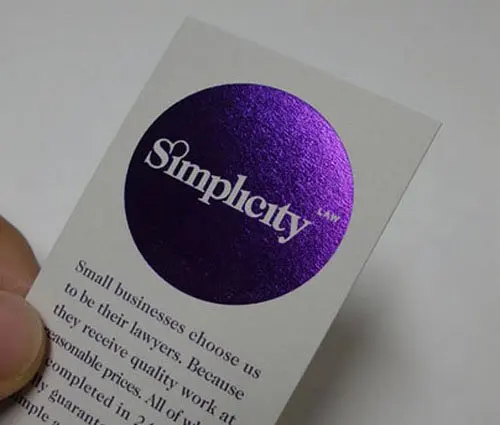 fashion beauty custom white card paper business cards printing hot purple business card