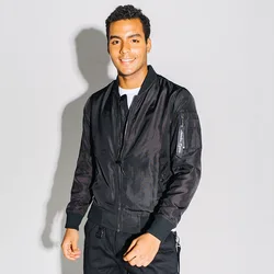 Europe and the United States Spring and Autumn Men's Sports and Leisure Stand Collar Jacket Air Force No. 1 Pilot Men's Jacket Europe and the United States Spring and Autumn Men's Sports and Leisure Stand Collar Jacket Air Force No. 1 Pilot Men's Jacket