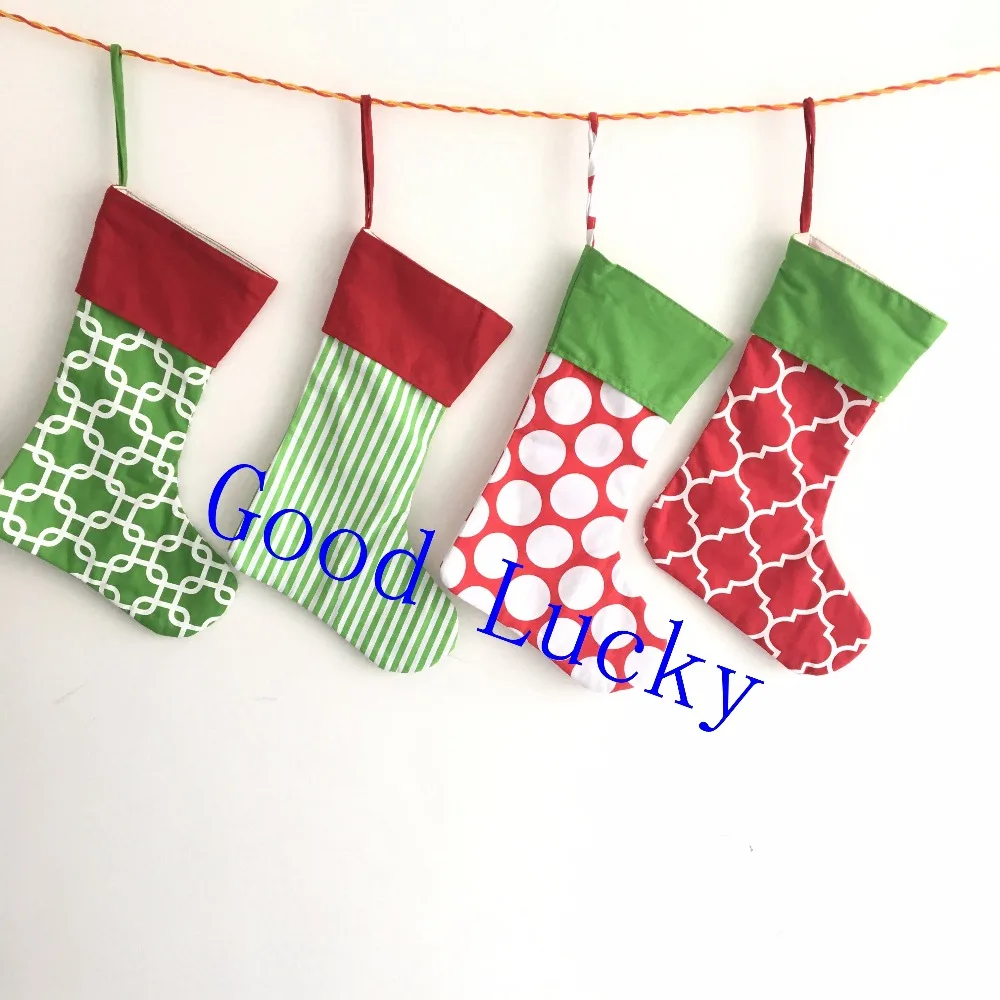 100pcslot newest style good quality canvas 1612inch canvas christmas stocking monogram christmas gift bag stocking in stockings gift holders from home - Wholesale Christmas Stockings 100pcslot newest style good quality canvas 1612inch canvas christmas stocking monogram christmas gift bag stocking in stockings gift holders from home - Wholesale Christmas Stockings