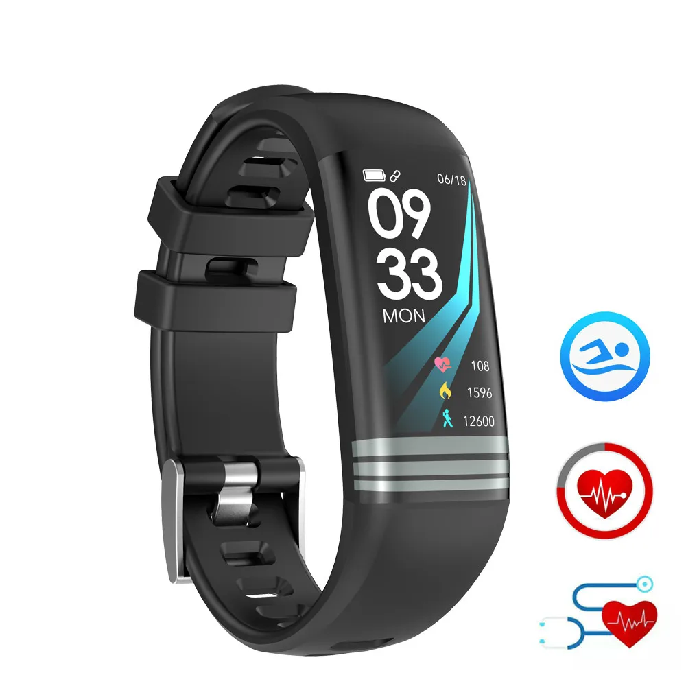 

Smart Fitness Bracelet Color Screen IP67 Waterproof Heart Rate Blood Pressure Oxygen Multi Sport Mode Band For Men Women pk y5