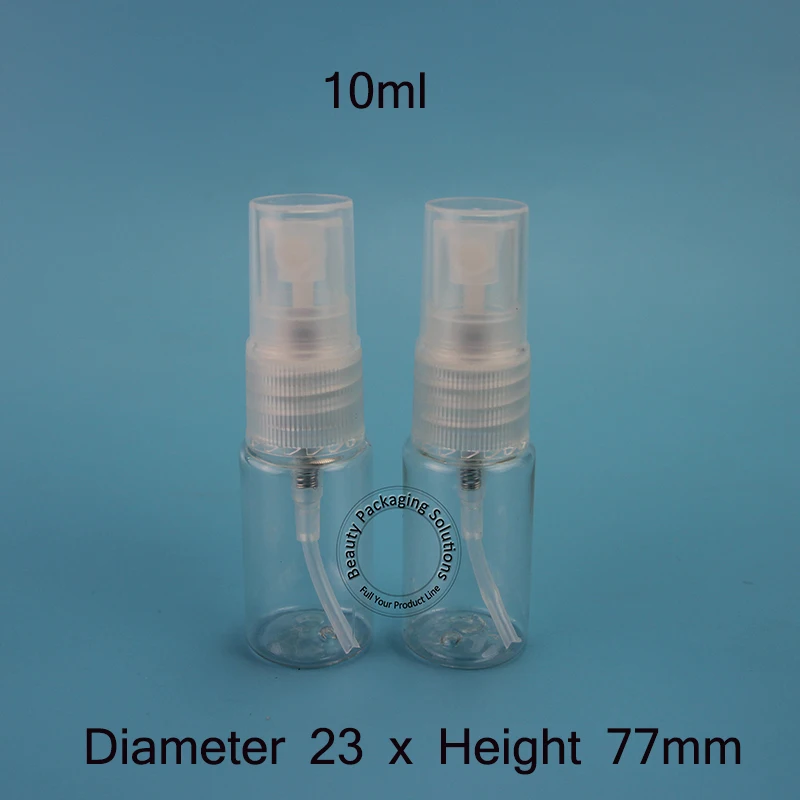 50 шт./лот Акция 10 мл флакон для духов прозрачный пустой 1/3 унции маленький