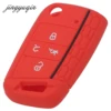 Jingyuqin silicona Flip clave fob cubierta para VW 2016 2017 Golf 7 ALLTRACK MK7 para Skoda Octavia A7 asiento remoto 4 botón ► Foto 2/5