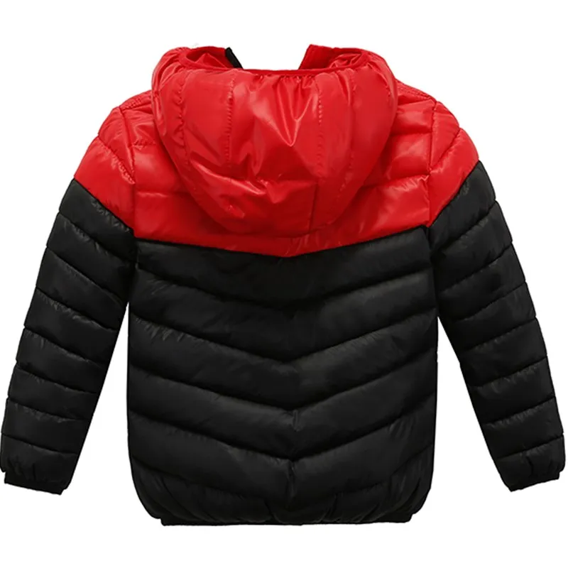 Детская однотонная теплая верхняя одежда детские куртки для мальчиков и девочек, куртки с капюшоном зимняя одежда для девочек пальто для мальчиков 12 лет