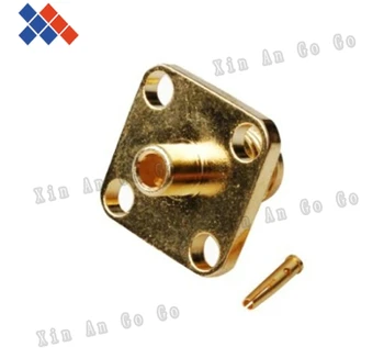 

10PCS RF connector SMA female 4 hole SMA Solder Jack Flange Connector for .086'' Cable RG405