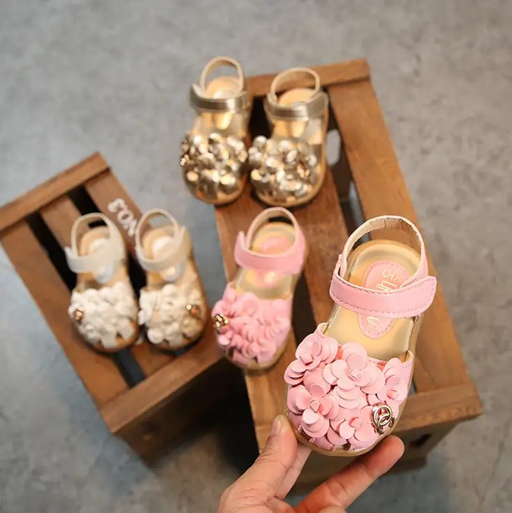 

Kids Shoes Girls 2019 New Summer Female Child Girls Sandals Flower Princess Baby Girls Shoes Fashion Sandals