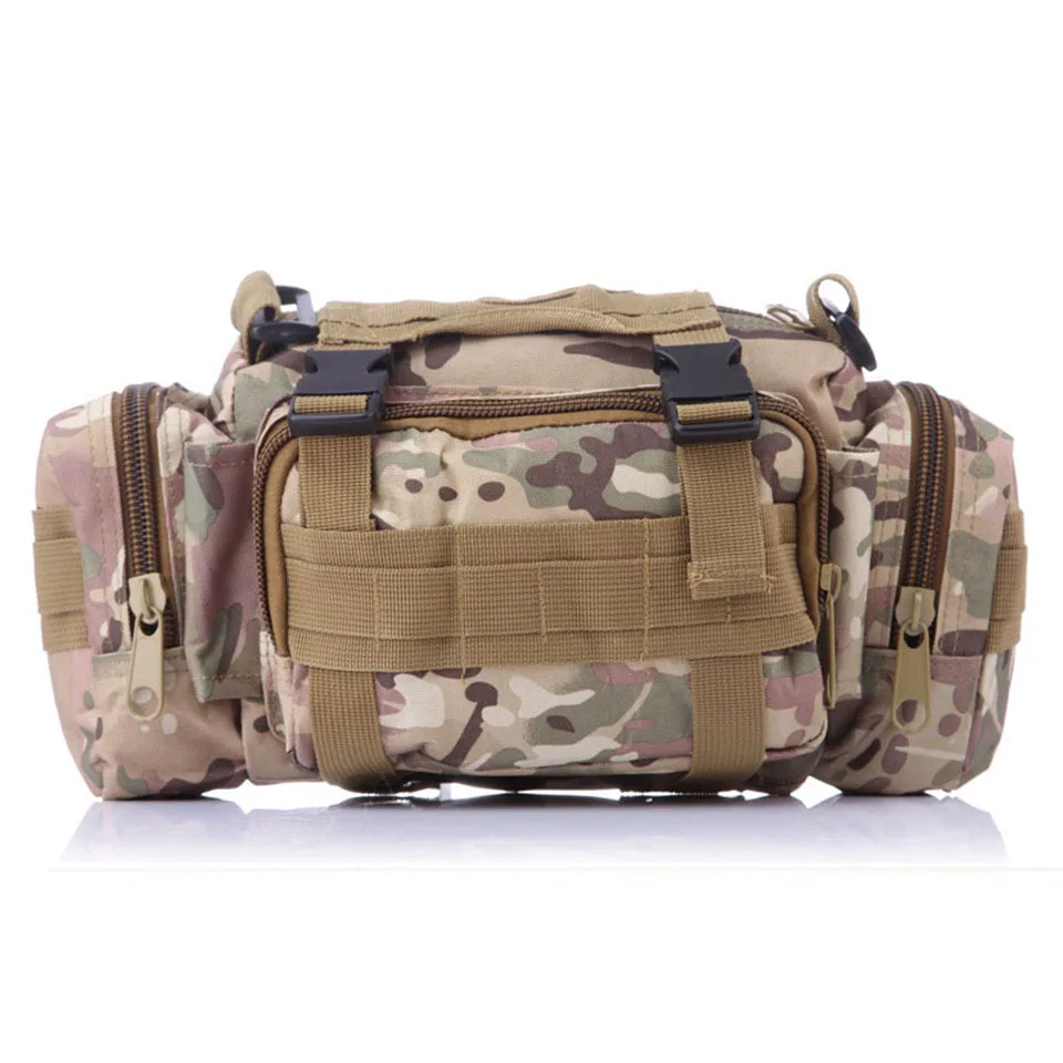 Fishing Bag Multifunctional Camouflage Lure Bag Fishing Tackle Bag Backpack Shoulder Pack Outdoor Bag