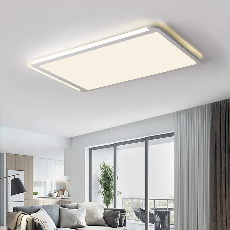 

Living room lamp rectangular led ceiling lamp Super Boya acrylic lamp bedroom lamp simple modern marriage room study lighting