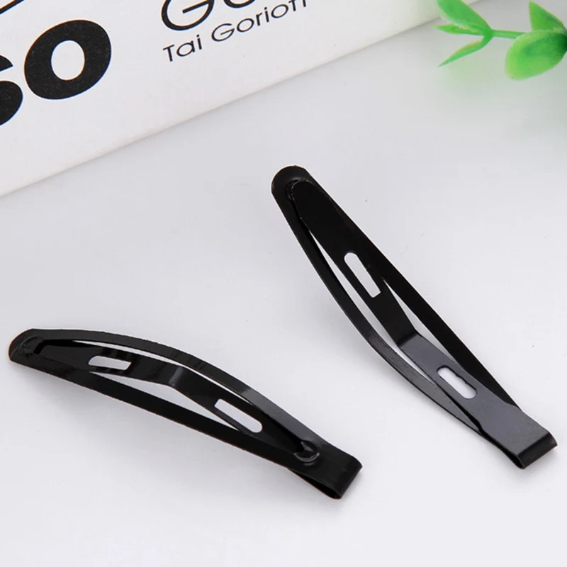 12PCS/Pack New Simple Black Hair Clips Girls Hairpins BB Clips